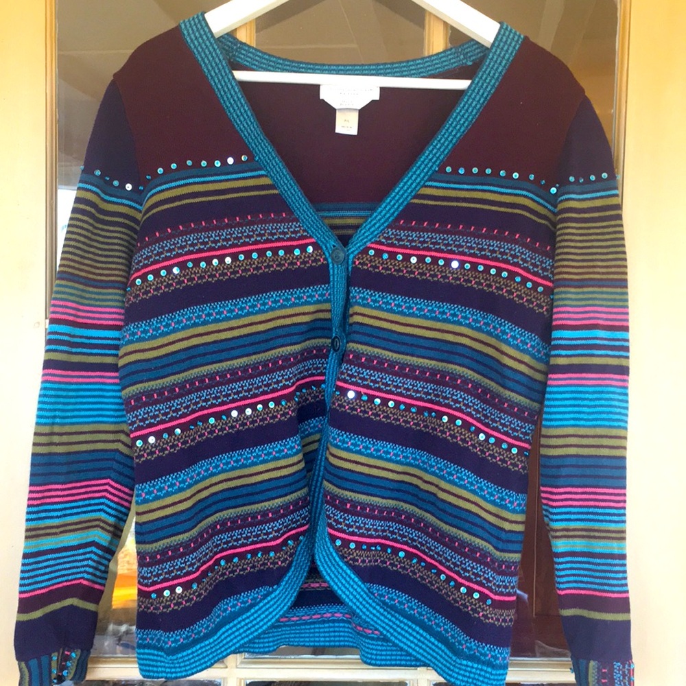 Christopher And Banks, Size Large Multi Color 100… - image 1